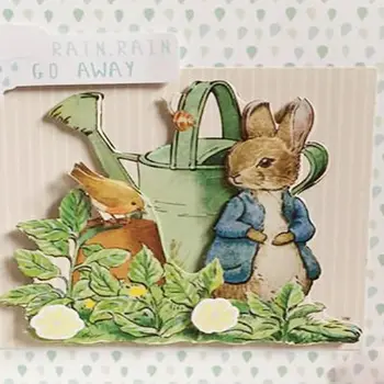 Easter Bunny Laistymo Gėlės Silikono Aišku, Antspaudas Stamp 