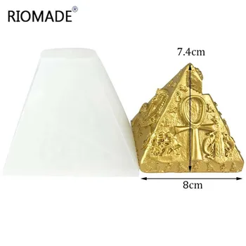 Egipto Piramidės Silikono Formos Minkštas Šokoladinis Pyragas Pelėsis 