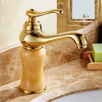 Europos jade aukso maišytuvas vario antikvariniai baseino karšto ir šalto maišytuvas vonios kambarys rose gold retro vonios maišytuvas