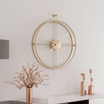 Europos Stiliaus Sieninis Laikrodis Kambarį Asmenybės Kūrybinių Mados Modernus Minimalistinio Laikrodis Menininkas Miegamojo Sienos Žiūrėti