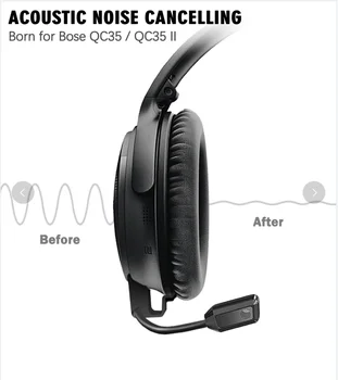 FULAIM Bumas Mikrofono Kabelis Suderinamas su Bose QuietComfort 35 (QC35) & Quiet Comfort 35 II (QC35 II) Ausinės su Garsumo