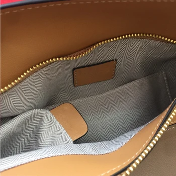 Geometrinis maišelį įspūdį rhombus kontrasto susiuvimo minkštos odos pagalvę maišą mados vieno peties įstrižainės krepšys sulankstomas gydytojo krepšys