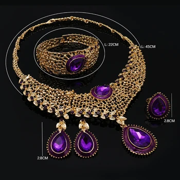 Grace 2021 Fashion African Beads Designer Jewelry Set Noble Gold Bridal Jewelry Set Wholesale Nigerian Woman Wedding Jewelry Set