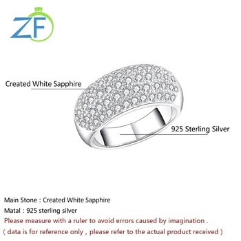 GZ ZONGFA Dizaino Šviečiantis Baltas akmuo Kristalas Graži Moteris Rankų darbo Papuošalai 925 Sterlingas Sidabro Žiedai