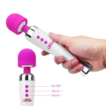 IKOKY 12 Greičio Galingas Vibratorius USB jungtį AV Massager Klitorio Vibratoriai Stimuliuoja G-spot, Magic Wand Sekso Žaislai Moterims