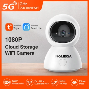 INQMEGA Tuya Smart 5G Wifi Kamera, Belaidė ip Kamera Home Security BabyMonitor su Privatumo Režimu Kūdikio Parama 