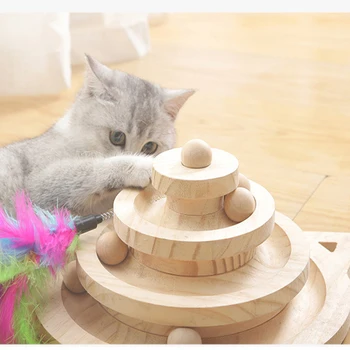 Interaktyvi Katė Žaislas Tunelis Su Katžolių Naminių Kačių Žaislai, Įdomu Juokinga Dainos Bokštas Pet Žaislas Kamuolys Katėms Kitten Su Kačių Kibinimas