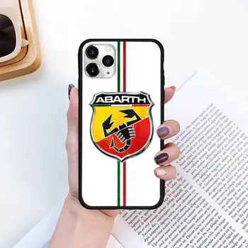 Italijos Sportinių automobilių-abarth logotipą, Minkštas Telefono dėklas skirtas iPhone 11 12 pro XS MAX 8 7 6 6S Plus X 5S SE 2020 XR mini