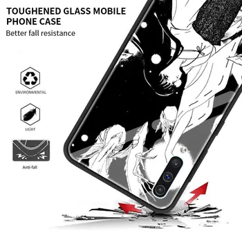 Japonų manga Inuyasha Stiklo Telefono dėklas Samsung Galaxy A50 A51 A72 5G A70 A21s A31 M31 A30 A91 A40 A41 M51 A10 M30s Dangtis