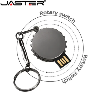 JASTER Mini metalo USB flash drive, 4G, 8G 16GB 32GB 64GB 128G Nustatyti Pen Drive USB Atminties kortelėje, U disko dovana logotipą