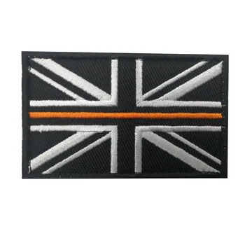 Jungtinė Karalystė Britanijos Nacionalinės Vėliavos Siuvinėjimo pleistras Emblemos Emblema karinės Armijos 8*5cm Aksesuaras Kablys ir Kilpa Taktinis