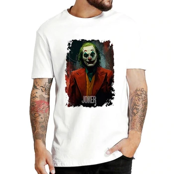 Juokinga Joker Joaquin Phoenix Marškinėliai trumpomis Rankovėmis Berniukas/mergaitė/vaikams Viršuje Trumpas Tees Vyrų T-shirt Helovinas Siaubo Juokinga Negabaritinių Marškinėlius