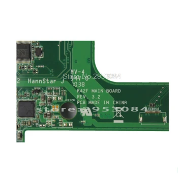 K42F Plokštė Rev 3.2 USB2.0 HM55 PGA989 DDR3 Dėl Asus K42F Nešiojamas plokštė K42F Mainboard K42F Plokštė bandymo OK