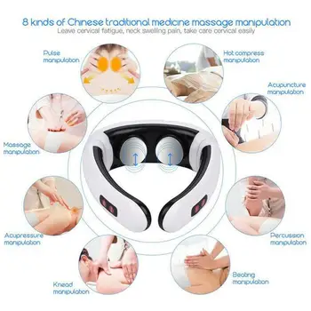 Kaklo Massager Elektros Impulsų Kaklo Masažas Skausmo Slankstelio Priemonė Sveikatos Priežiūros Fizioterapijos Aparatas 2021 Gimdos Kaklelio Relaxat