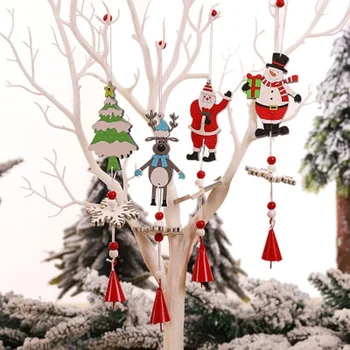 Kalėdų Medinės Kalėdos Medis Varpas Kabo Pakabukas Ornamentas 