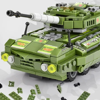 Karinės WW2 Raketų Automobilio Modelio Blokai Armijos Sunkvežimių Kareivis Plytų Nustatyti Švietimo Automobilių Žaislai Kalėdų Dovana