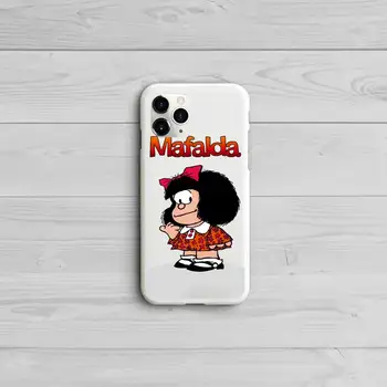 Karšto Mafalda cute mados Telefono dėklas Saldainiai Spalvų 