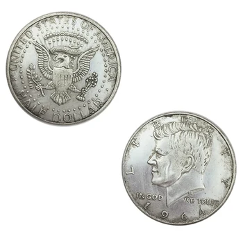 Karšto Pardavimo 1964/1966 Kennedy Pusė Doleris Sidabro Padengtą Kopijuoti Monetas