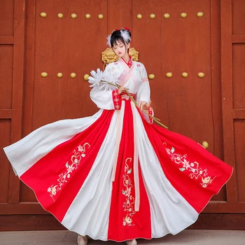 Kiniška Tradicinių Hanfu Kostiumas Moteris Tang Dinastijos Princesė Etape Cosplay Pasakų Suknelė Rytų Stiliaus Šokių Drabužiai