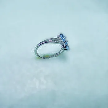KJJEAXCMY fine jewelry gamtos mėlynas topazas 925 sterlingas sidabro naujas moterų brangakmenio žiedas paramos bandymo mados