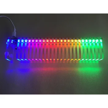 KS25 Garso Valdymo VU Meter Crystal Garso Kolonėlės o Lygio Matuoklis LED Muzikos Spektro 