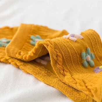 Kulkšnies kojinės gatvės stiliaus meias mielos moterys harajuku laimingas sokken japonijos mados calcetines moteris dizaineris medvilnės kawaii trumpų kojinių