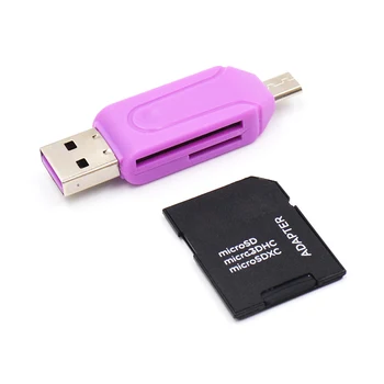 Kūrybos 2 In 1 Tipas-c USB OTG Adapterio TF/SD Kortelių Skaitytuvas Telefono Plėtinio Antraštės 