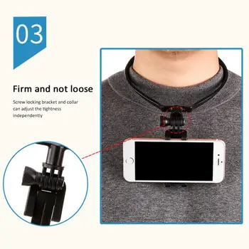 Laisvųjų Rankų Telefono Stovas Nešiojami Pakabinti Ant Kaklo Turėtojas Mount Kit For IPhone Samsung Veiksmų Kamera Kamera Telefono Laikiklis Laikiklis