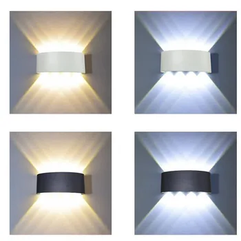 LED sienos lempos Aliuminio, atsparus Vandeniui lauko sienos žiburiai Veranda/Sodas /Vonios kambarys šviesos diodų (led) šviestuvų 2W/4W/6W/8W/10W /12W