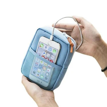 LKEEP Nešiojamų Kelionių Ausines Laidas USB Skaitmeninis Mini Organizatorius turėtojas Saugojimo Makiažas Maišelį Kosmetikos Atvejais, Kelionės Krepšys
