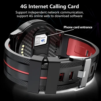LOKMAT Smart Žiūrėti 4G Širdies ritmo Tracker Vaizdo GPS Android Sporto Dual Camera Multi-Sporto Režimas, ryšys Remider 