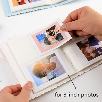 Los Fick Mini Polaroid Foto Albumo 64 Kišenės, 3-Colių Nuotraukų Photocard Užrašų Knygelė Skirta Polaroid Kino Instax Mini 
