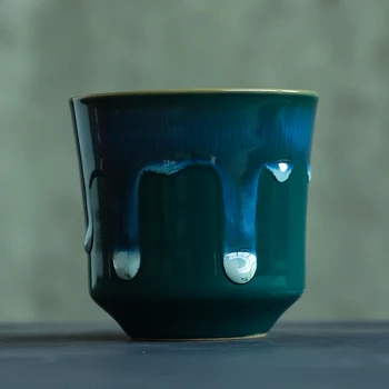 LUWU didelių pajėgumų spalvingų keraminių arbatos puodelio porceliano patys puodeliai srauto įstiklintas kinijos kung fu taurės 180ml