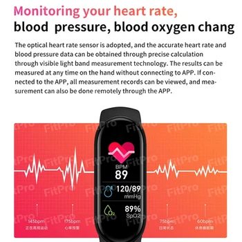 M6 Smart Laikrodžiai Smart Juosta Sport Fitness Tracker Pedometer Širdies ritmas, Kraujo Spaudimo Monitorius 
