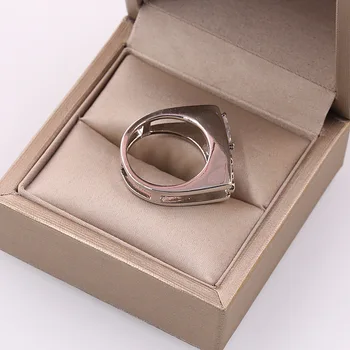 Mados Dizaino Vandens Lašas Cirkonis Žiedas Pareiškimą, Geometrinis Žiedai Moterims Unikalus Kristalų Piršto Žiedą Vyrų Papuošalai aneis feminino