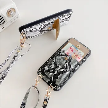 Mados Odos Krokodilo modelis piniginės Nešiojamų telefono dėklas skirtas iPhone 12 11 pro Max X XS XR Max 8 7 plius apsauginis dangtelis atveju