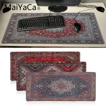 MaiYaCa Užsakymą Odos persų kilimų dizainas Pritaikytas nešiojamas kompiuteris Gamer mouse pad Speed/Control Versija Didelis Žaidimų Pelės Mygtukai stalas kilimėlis
