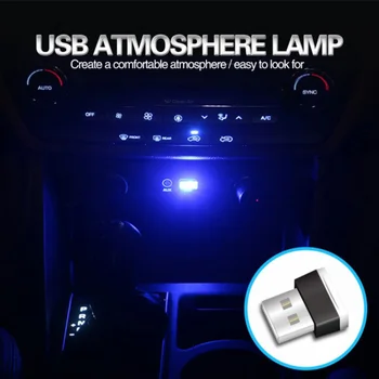 Mini LED Automobilių Šviesos USB Atmosfera Šviesą Kia Rio K2 K3 5 Sportage Ceed Sorento Cerato Siela 