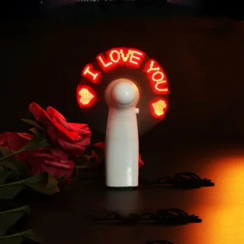 Mini LED Ventiliatorius Nešiojamų Mirksi Spalvinga Šviesos Aušinimo Ventiliatorius baterijomis, Festivalio Kūrybos Išpažintis Dovana Darbalaukio Aušintuvas