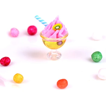 MiniDrink Ledų Indelių Rinkinį, Vaisių, Daržovių Butelis, Mini Maisto Lėlės Priedai Tinka Žaisti Namuose Žaislas Miniatiūriniai Lėlių Namelis