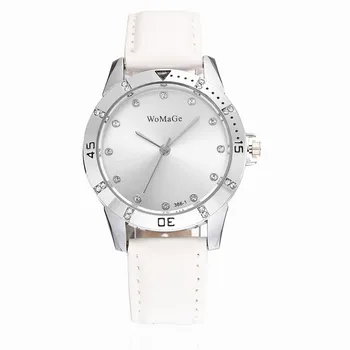 Montre Homme 2019 Moterų Laikrodžiai Deimantų Dizaino Mados Ponios Žiūrėti Oda Juosta Kvarcinis Laikrodis Moterų Dovanos Laikrodis Reloj Mu