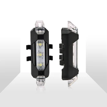 MTB Icycle Dviračio Lemputė USB Įkrovimo 300 Liumenų 3 Rūšių priekinis žibintas Dviračio Rankenos LED Žibintuvėlis Šviesos Galinis Žibintas