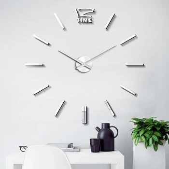 Muhsein Modernaus Dizaino Kvarcinius Sieninis Laikrodis 3D Didelis Dydis Laikrodžių Mados Namų Dekoro Laikrodžiai 