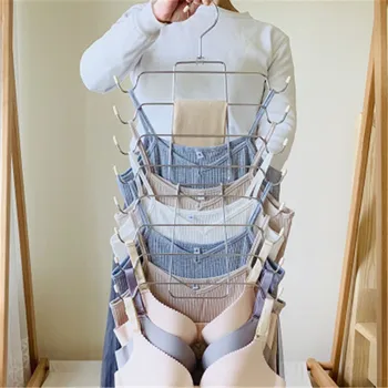 Multi-layer apatinių drabužių kabykla lankstymo, diržas liemenės stalčiuko daugiafunkcinį 