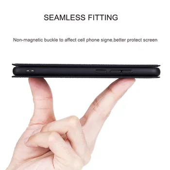 Natūralios Odos Flip Case For Samsung Galaxy M11 M12 M20 M30 M21 M31 M51 S9 S20 FE s10 plus pastaba 8 9 10 lite Padengti atveju stendas
