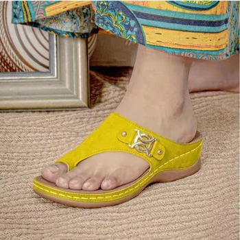 Nauja vasaros didelio dydžio moteriški batai retro storas kulnas moteriški sandalai pleištai bateliai moterims sandalias mujer platforma Dizaineris