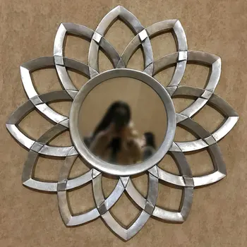 Nemokamas pristatymas Dia78cm Europos stiliaus sienos dekoratyviniai veidrodžiai austi saulės veidrodžius, TV foną, vonios kambarys Dekoro