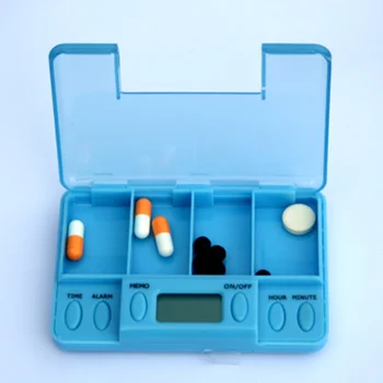 Nešiojamų Protingas Plastiko Talpinimo Elektroninių Laikas Priminimas Medicina Dėžės Signalizacijos Tabletes Stalas Organizatorius Tabletes Bakas