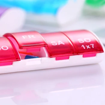 Nešiojamų Savaitės Tabletes Organizatorius Tabletės Tablečių Laikymo Dėžutė Plastikinių Medicinos Lauke Skaldymo Sveikatos Priežiūros Priemonė