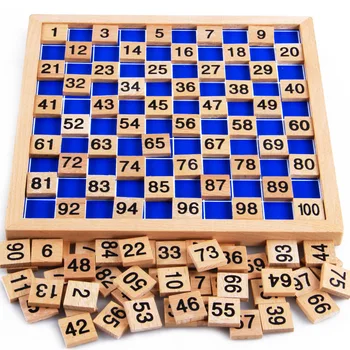 Numeris Blokai Mokymo Išteklių 1-100 Skaitmeninis Medinės Lentos Montessori Rūšiavimo Matematikos Žaidimas Vaikų Švietimo Matematikos Žaislai